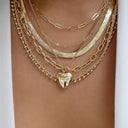 Vintage New Gold Color Multiple Styles Necklace Set for Women Vintage New Gold Color Multiple Styles Necklace Set for Women