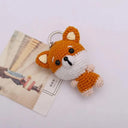 Cute Small Bear Couple Keychains Unique Knitting Cartoon Gift Cute Small Bear Couple Keychains Unique Knitting Cartoon Gift