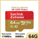 SanDisk Extreme MicroSDXC High Speed UHD Video Storage SanDisk Extreme MicroSDXC High Speed UHD Video Storage