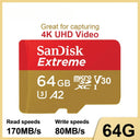 SanDisk Extreme MicroSDXC High Speed UHD Video Storage SanDisk Extreme MicroSDXC High Speed UHD Video Storage