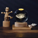 3D Crystal Ball Light Carving Solar System Night Light LED 3D Crystal Ball Light Carving Solar System Night Light LED