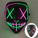Halloween LED Purge Neon Light Up Mask With LED Gloves Halloween LED Purge Neon Light Up Mask With LED Gloves
