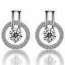 Starlight Elegance Silver Star Stud Earrings Dazzling Zircon Design Starlight Elegance Silver Star Stud Earrings Dazzling Zircon Design