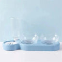 Automatic Pet Feeder Water Dispenser With Raised Stand Automatic Pet Feeder Water Dispenser With Raised Stand