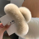 Crab Plush Fur Hair Clip Trendy Accessory For Girls Crab Plush Fur Hair Clip Trendy Accessory For Girls
