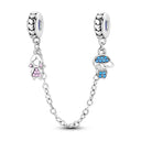 Silver Plated Beads Safety Chain Charm Bracelet Accessory Silver Plated Beads Safety Chain Charm Bracelet Accessory