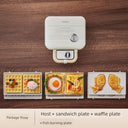 Yidepu Double-Plate Timing Light Food Machine Small Sandwich Maker Yidepu Double-Plate Timing Light Food Machine Small Sandwich Maker