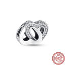 Crown Flowers Heart Silver Bead Charm Pandora Accessory Crown Flowers Heart Silver Bead Charm Pandora Accessory