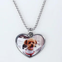 Personalized Stainless Steel Pet Photo Necklace and Keychain Personalized Stainless Steel Pet Photo Necklace and Keychain