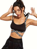 1 Piece Large Size Adjustable Gathered Sports Bra No Bra Pads 1 Piece Large Size Adjustable Gathered Sports Bra No Bra Pads