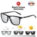 Men's Photochromic Polarized Sunglasses Classic Square Style Men's Photochromic Polarized Sunglasses Classic Square Style