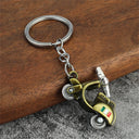Motorcycle Keychain with Rotating Wheels for Gifts Motorcycle Keychain with Rotating Wheels for Gifts
