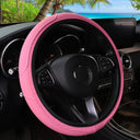 Artificial Leather Three-Dimensional Embossed Car Steering Wheel Cover 14.5-15 Inches Artificial Leather Three-Dimensional Embossed Car Steering Wheel Cover 14.5-15 Inches