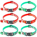 Adjustable Festive Pet Collar with Bell for Dogs and Cats Adjustable Festive Pet Collar with Bell for Dogs and Cats