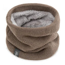 Winter Warm Knitted Ring Scarf For Women Men Thick Muffler Winter Warm Knitted Ring Scarf For Women Men Thick Muffler