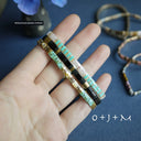 Add Several Miyuki Miyuki Tila Imitating Stone Colorful Bracelet Add Several Miyuki Miyuki Tila Imitating Stone Colorful Bracelet