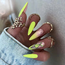 24pcs Light Green Stripe Gradient Fake Nails Full Cover Set 24pcs Light Green Stripe Gradient Fake Nails Full Cover Set