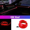 Car Interior LED Neon EL Strip Light USB Ambient Lamp 5M Car Interior LED Neon EL Strip Light USB Ambient Lamp 5M