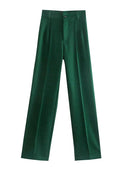 Vintage Chic High-Waist Pants for Modern Office Style Vintage Chic High-Waist Pants for Modern Office Style