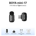 BOYA Mini Wireless Lavalier Microphone for iPhone 15 16 Android Type C On The Go BOYA Mini Wireless Lavalier Microphone for iPhone 15 16 Android Type C On The Go