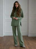 Women Knitted Two-Piece Set Fashion Autumn/Winter Knit Sweater Women Knitted Two-Piece Set Fashion Autumn/Winter Knit Sweater