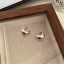 Vintage Stainless Steel Water Drop Hoop Earrings Classy Style Vintage Stainless Steel Water Drop Hoop Earrings Classy Style