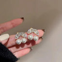 Sweet Cherry Charm Earrings Whimsical Korean Style Women Sweet Cherry Charm Earrings Whimsical Korean Style Women