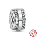 Crown Flowers Heart Silver Bead Charm Pandora Accessory Crown Flowers Heart Silver Bead Charm Pandora Accessory