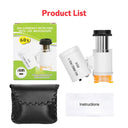Mini Pocket Microscope Kit 60x Handheld LED Light Kids Mini Pocket Microscope Kit 60x Handheld LED Light Kids