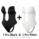 Backless Deep V Neck Thong Bodysuit Shapewear Invisible Bra Backless Deep V Neck Thong Bodysuit Shapewear Invisible Bra