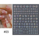 3D Sakura Blossom Nail Art Stickers for Elegant Designs 3D Sakura Blossom Nail Art Stickers for Elegant Designs