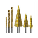 Titanium Step Drill Saw Set for Woodworking and Metalworking Titanium Step Drill Saw Set for Woodworking and Metalworking