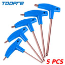 TOOPRE MTB Road Bicycle Allen Key T-Type Tool Set Wrench TOOPRE MTB Road Bicycle Allen Key T-Type Tool Set Wrench