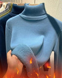 Korean Winter Turtleneck Pullover Cozy Fleece Chic Fashion Korean Winter Turtleneck Pullover Cozy Fleece Chic Fashion