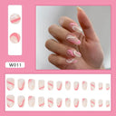Purple Floral Ballerina Nail Tips 24pcs False Nails Box Purple Floral Ballerina Nail Tips 24pcs False Nails Box