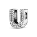 Hot Sale Silver Plated Color Letter Charm Beads For Women Hot Sale Silver Plated Color Letter Charm Beads For Women