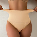 Flarixa Flat Belly Shaping Thong High Waist Panties for Women Flarixa Flat Belly Shaping Thong High Waist Panties for Women