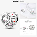 925 Silver Charm Bracelet with Zircon Pendant Beads DIY Jewelry 925 Silver Charm Bracelet with Zircon Pendant Beads DIY Jewelry