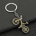 Motorcycle Keychain with Rotating Wheels for Gifts Motorcycle Keychain with Rotating Wheels for Gifts