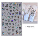 Butterfly and Fruit Nail Sticker Set with 5D Floral Designs Butterfly and Fruit Nail Sticker Set with 5D Floral Designs
