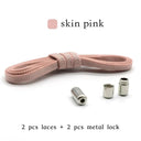 Metal Lock Elastic Shoelaces for Easy No Tie Style Metal Lock Elastic Shoelaces for Easy No Tie Style