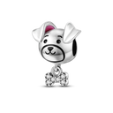 Dog Pet Charms 925 Silver Paw French Bulldog Beads Jewelry Dog Pet Charms 925 Silver Paw French Bulldog Beads Jewelry