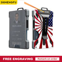 Customize Name Wallet For Men Slim Aluminum RFID Blocking Customize Name Wallet For Men Slim Aluminum RFID Blocking