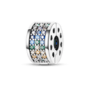 Daisy Sterling Silver Clip Charms with Authentic CZ Detailing Daisy Sterling Silver Clip Charms with Authentic CZ Detailing