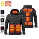 21 Areas Heated Jacket For Men USB Self Heating Vest 21 Areas Heated Jacket For Men USB Self Heating Vest