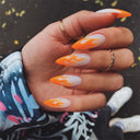 24Ps Set Square Head Coffin Pink Matte French Fake Nails 24Ps Set Square Head Coffin Pink Matte French Fake Nails