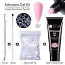 Glowing White Gel Nail Extension Kit for Beautiful Nails Glowing White Gel Nail Extension Kit for Beautiful Nails