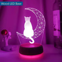 Moon Light: Cute Cat LED Night Lamp with Remote Control Moon Light: Cute Cat LED Night Lamp with Remote Control