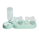 Automatic Pet Feeder Water Dispenser With Raised Stand Automatic Pet Feeder Water Dispenser With Raised Stand