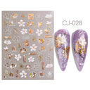 Fantasy Butterfly Nail Decals - Silver Holographic Flames Fantasy Butterfly Nail Decals - Silver Holographic Flames